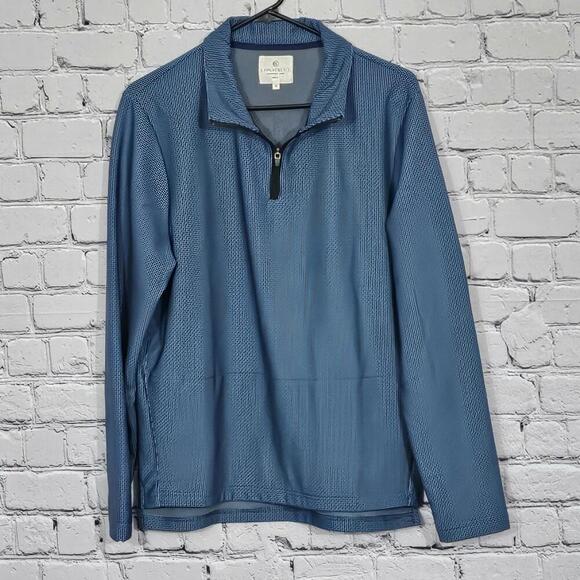 2/$30 NWOT Con.Struct Navy Long Sleeve Quarter Zip Pullover Sweater Size M - Picture 1 of 6